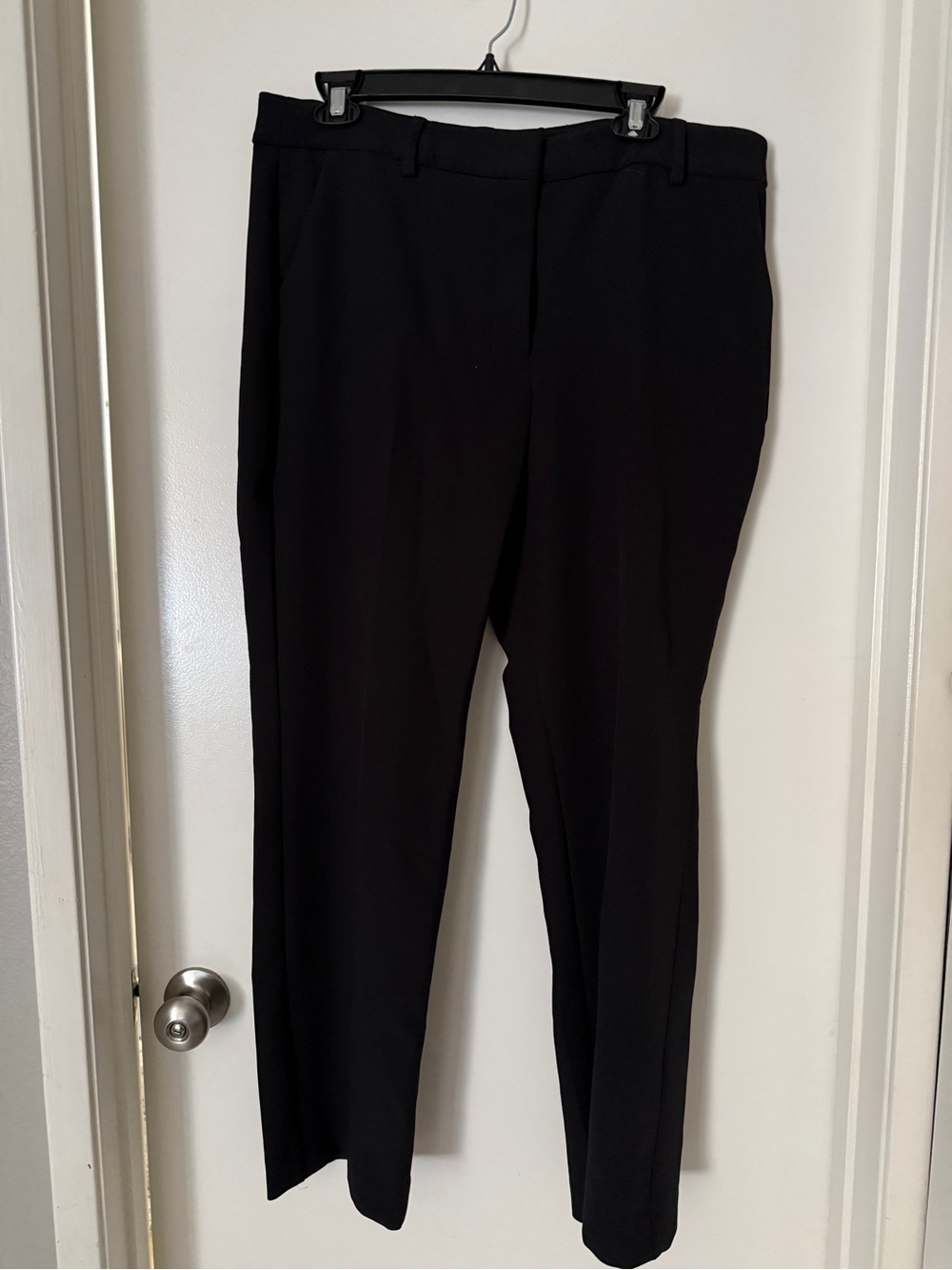 Express Editor Boot Mid Rise Black Dress Pants - Picture 2 of 6